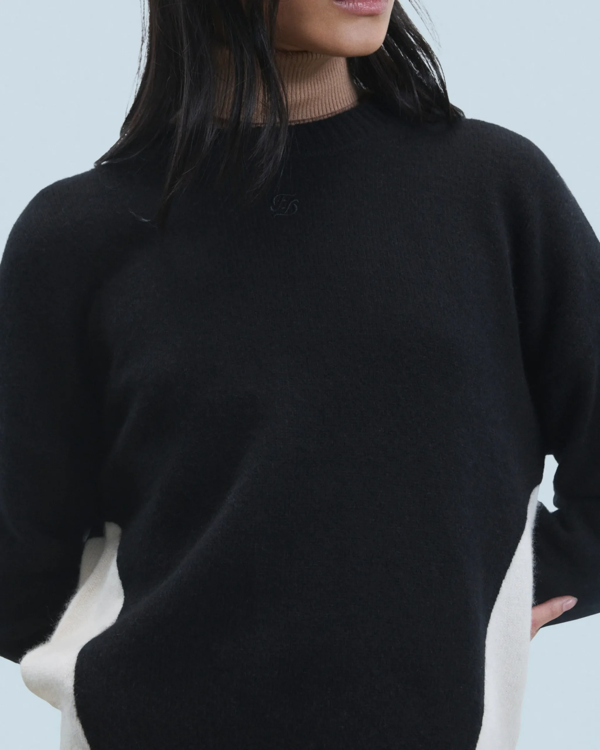 FROM FUTURE Maglione Scollo tondo Nero Best