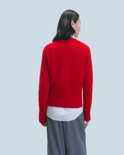 FROM FUTURE Maglione Scollo tondo HotRed Cheap