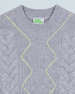 FROM FUTURE Maglione Scollo tondo Grigioericascuro Flash Sale