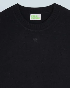 FROM FUTURE Maglione Scollo tondo Nero Best