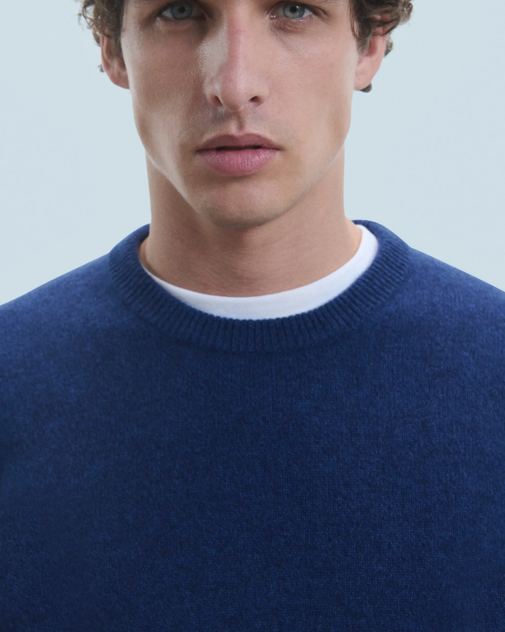 FROM FUTURE Maglione Scollo tondo Basic DarkBlue Outlet