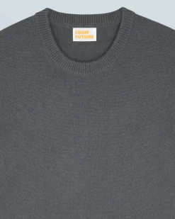 FROM FUTURE Maglione Scollo tondo Basic LavaGrey Best Sale