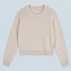 FROM FUTURE Maglione Scollo tondo Raglan Beige Cheap