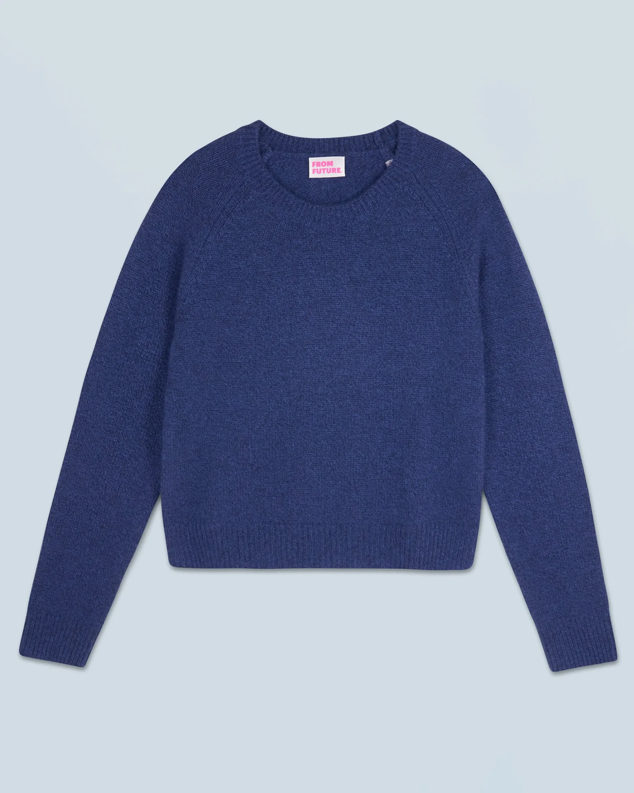 FROM FUTURE Maglione Scollo tondo Raglan DarkBlue Flash Sale