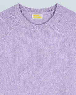 FROM FUTURE Maglione Scollo tondo Raglan Lilac Best Sale