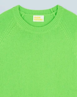 FROM FUTURE Maglione Scollo tondo Raglan Neonverde Store