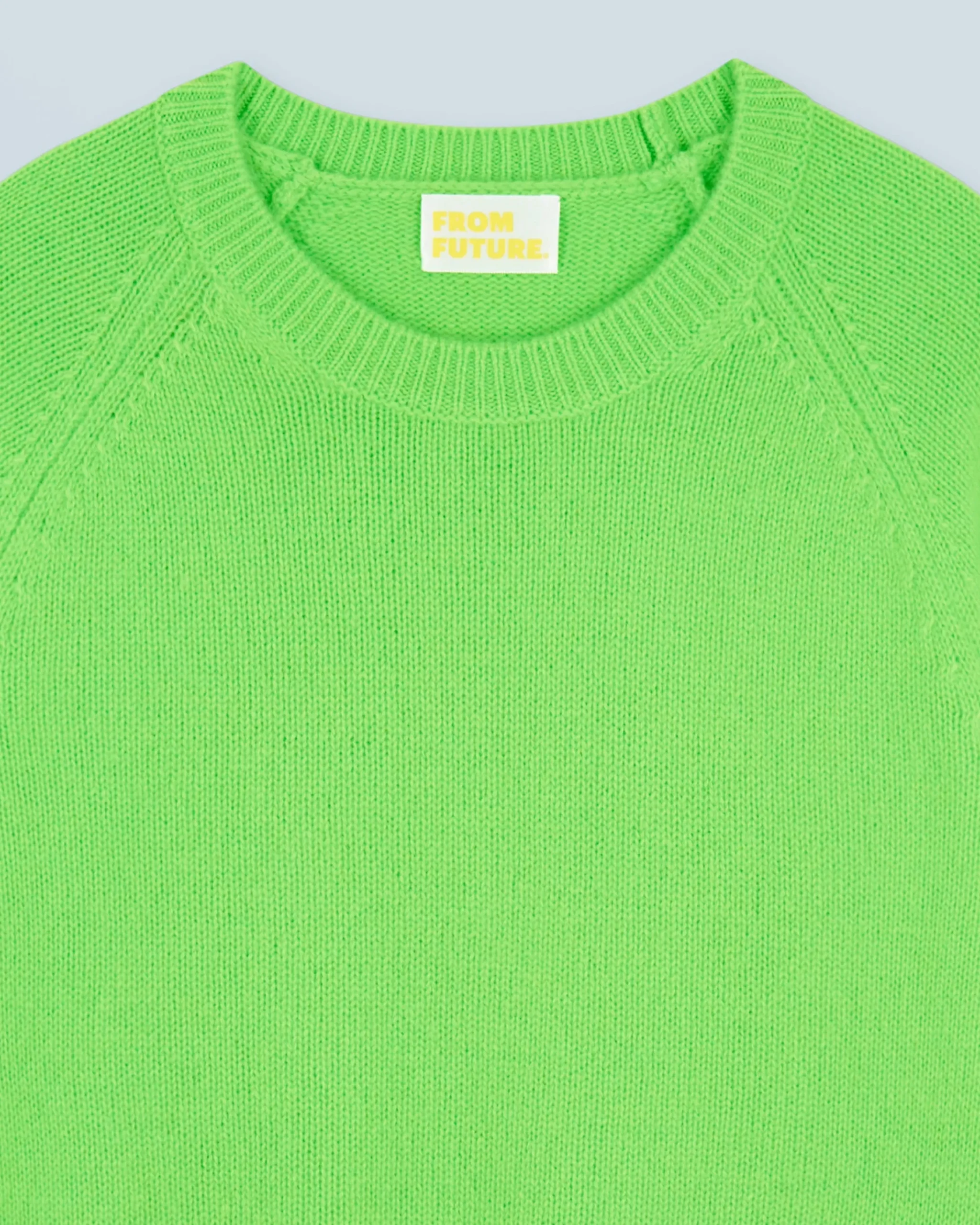 FROM FUTURE Maglione Scollo tondo Raglan Neonverde Store