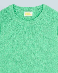 FROM FUTURE Maglione Scollo tondo Raglan UtopicGreenMouliné Clearance