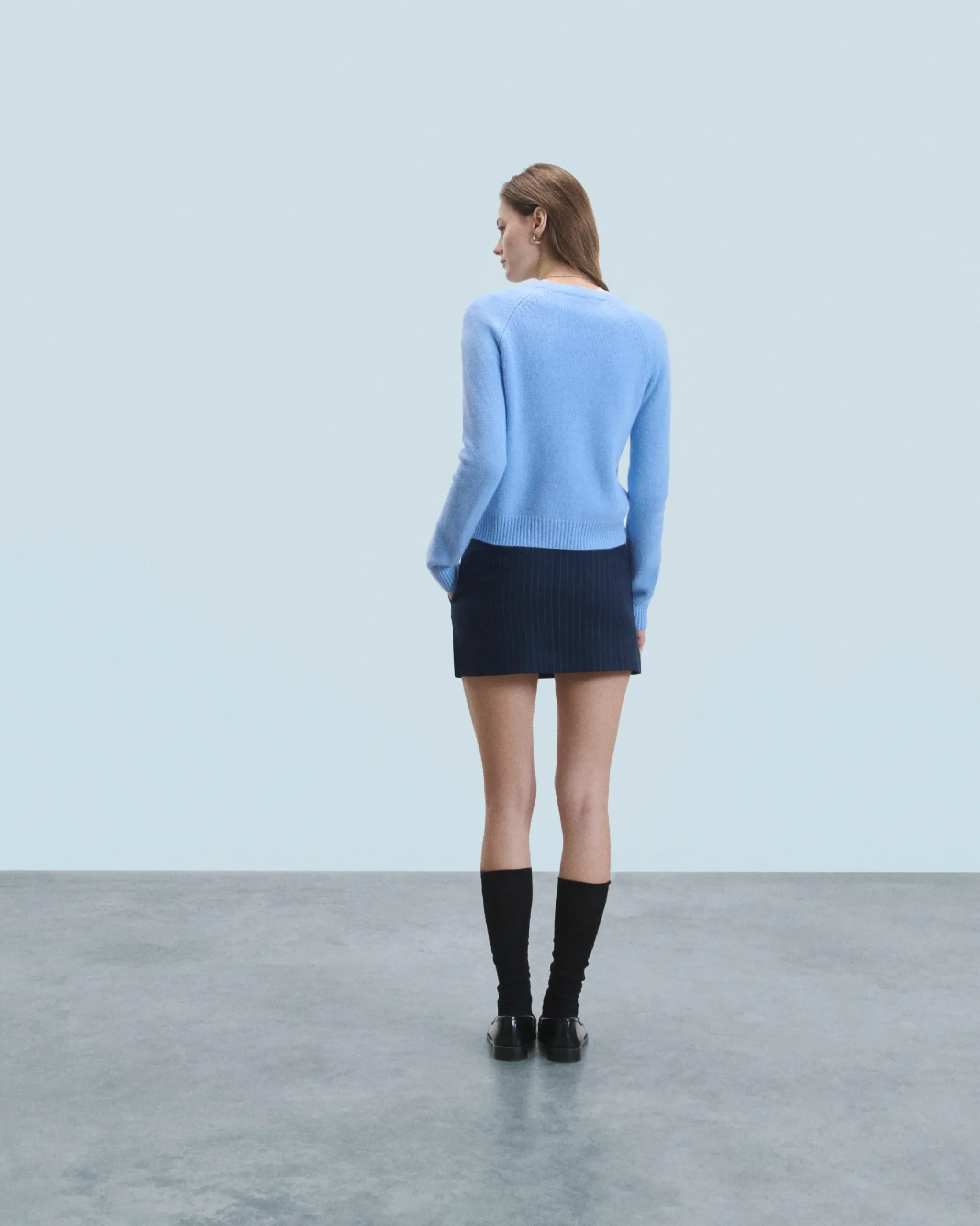 FROM FUTURE Maglione Scollo tondo Raglan FairyBlue Fashion