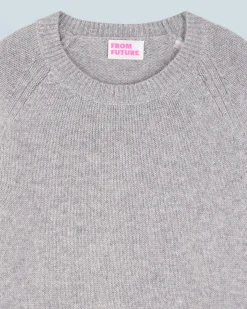 FROM FUTURE Maglione Scollo tondo Raglan Grigioericascuro Store