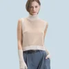 FROM FUTURE Maglione Senza maniche Beige New