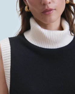 FROM FUTURE Maglione Senza maniche Nero New