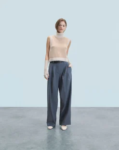 FROM FUTURE Maglione Senza maniche Beige New