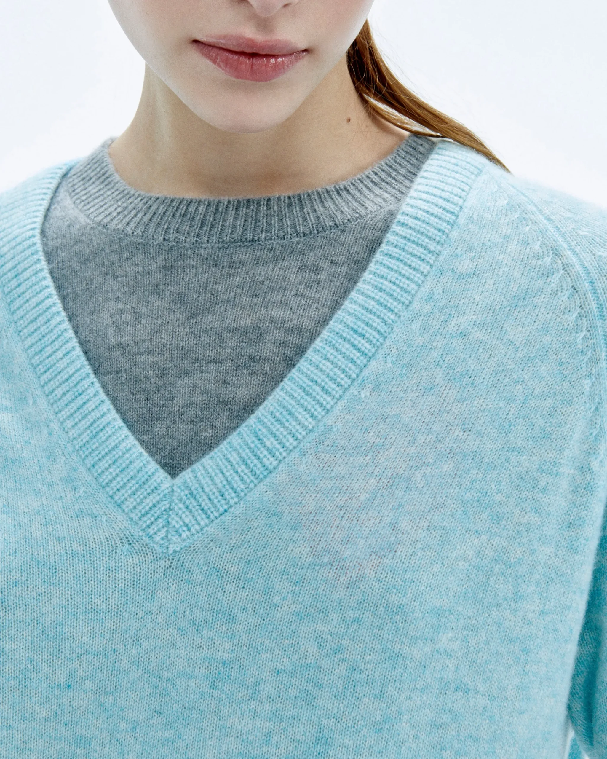 FROM FUTURE Maglioni Scollo a V Oversize Light Nero Flash Sale