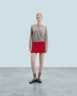 FROM FUTURE Minigonna in Cashmere spazzolato HotRed Fashion