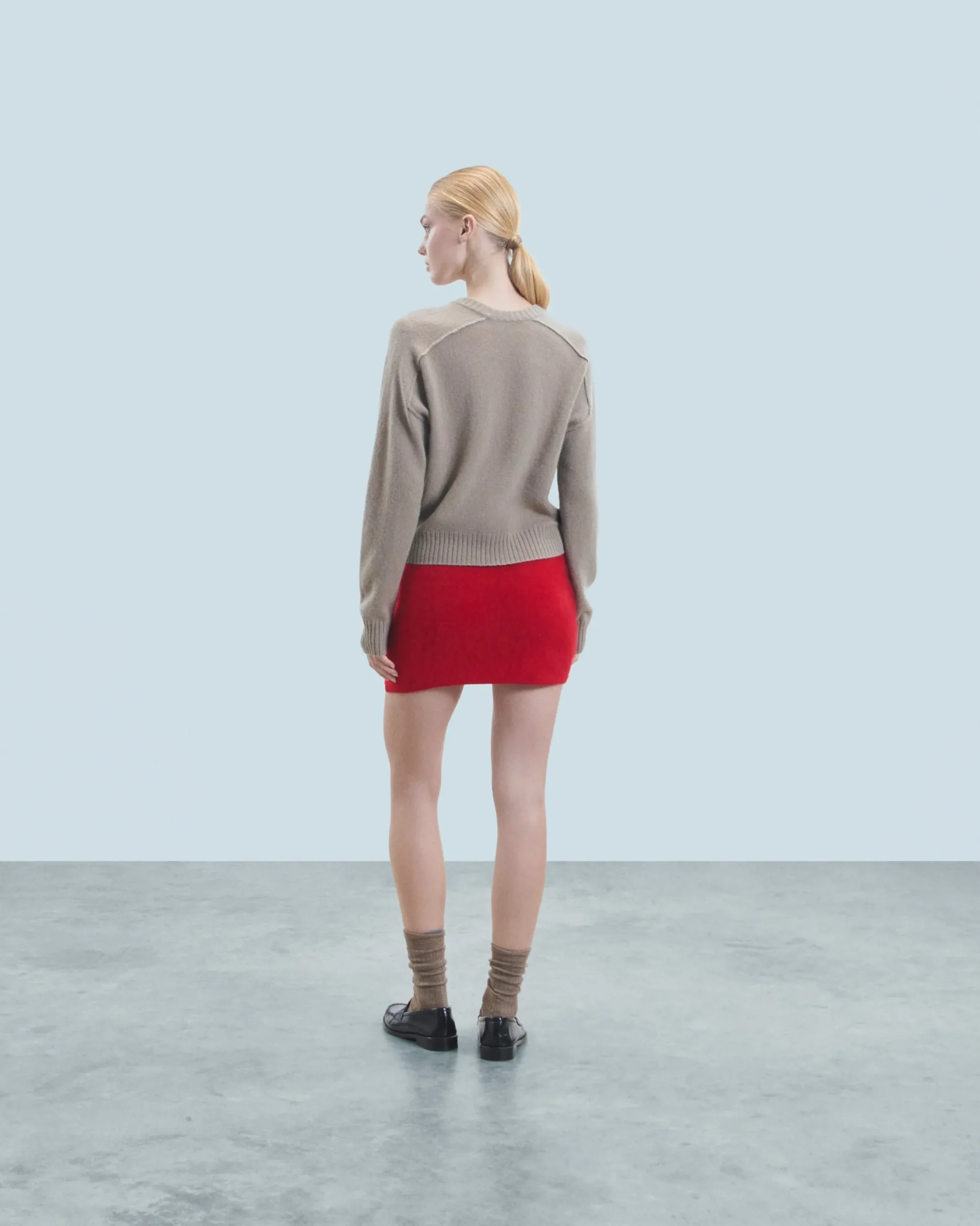 FROM FUTURE Minigonna in Cashmere spazzolato HotRed Fashion