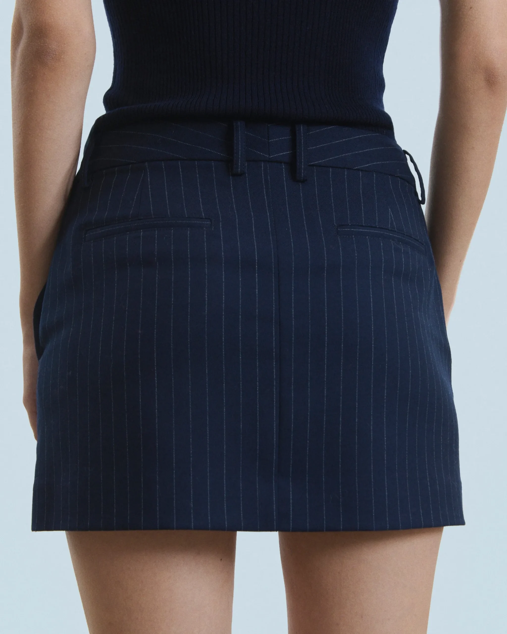 FROM FUTURE Minigonna Tailoring NavyStripes Sale