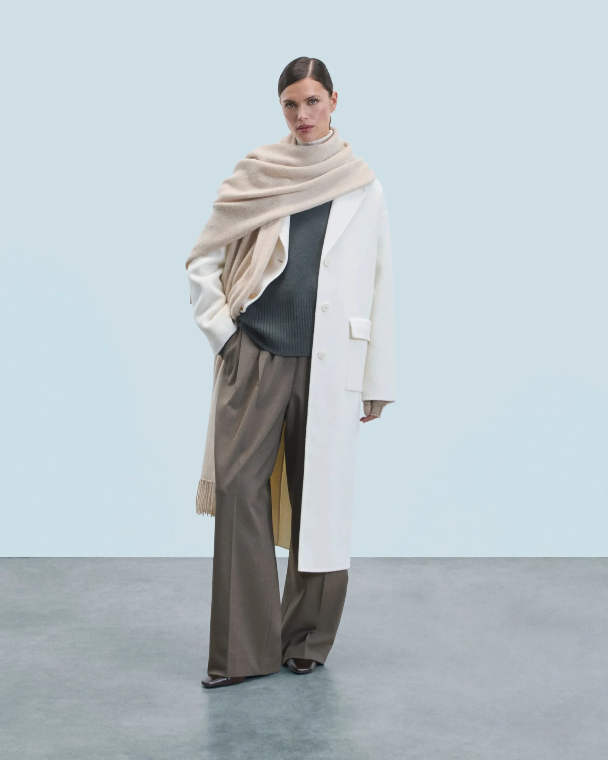 FROM FUTURE Outerwear Cappotto con Tasche Ecrù Best Sale
