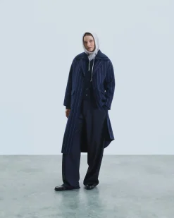 FROM FUTURE Outerwear Cappotto con Tasche NavyStripes Outlet