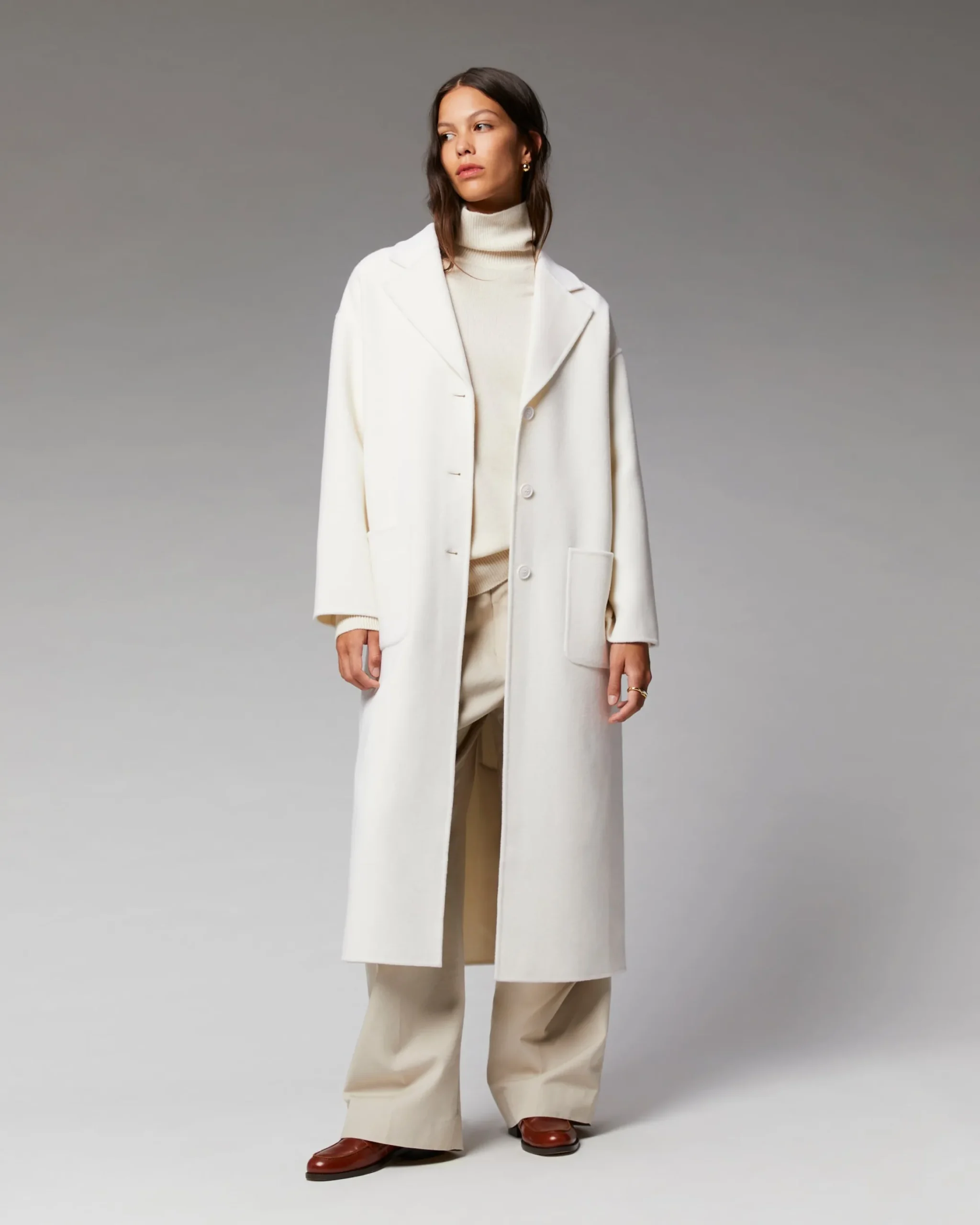FROM FUTURE Outerwear Cappotto Lungo Double face Ecrù Hot