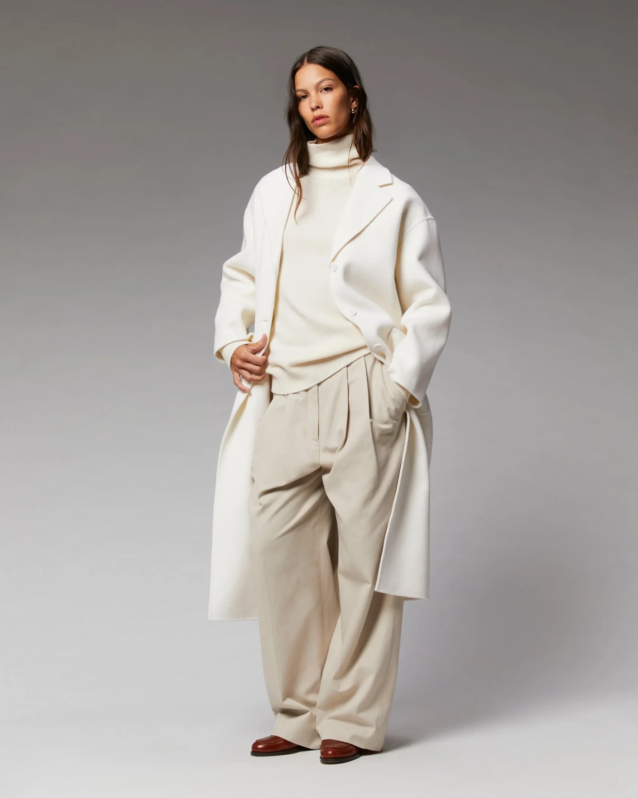 FROM FUTURE Outerwear Cappotto Lungo Double face Ecrù Hot