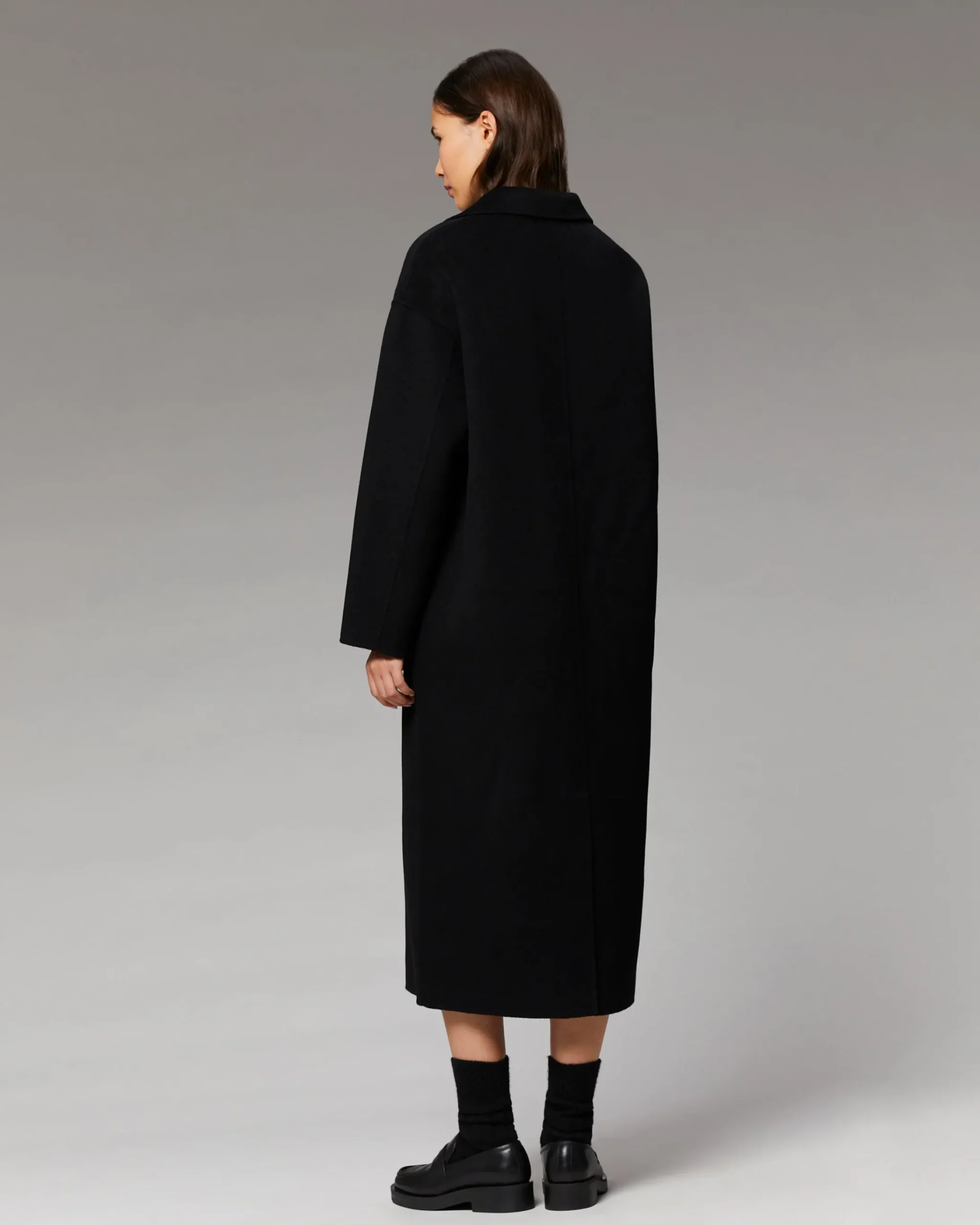 FROM FUTURE Outerwear Cappotto Lungo Double face Nero Outlet