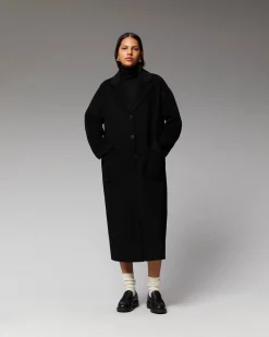 FROM FUTURE Outerwear Cappotto Lungo Double face Nero Outlet