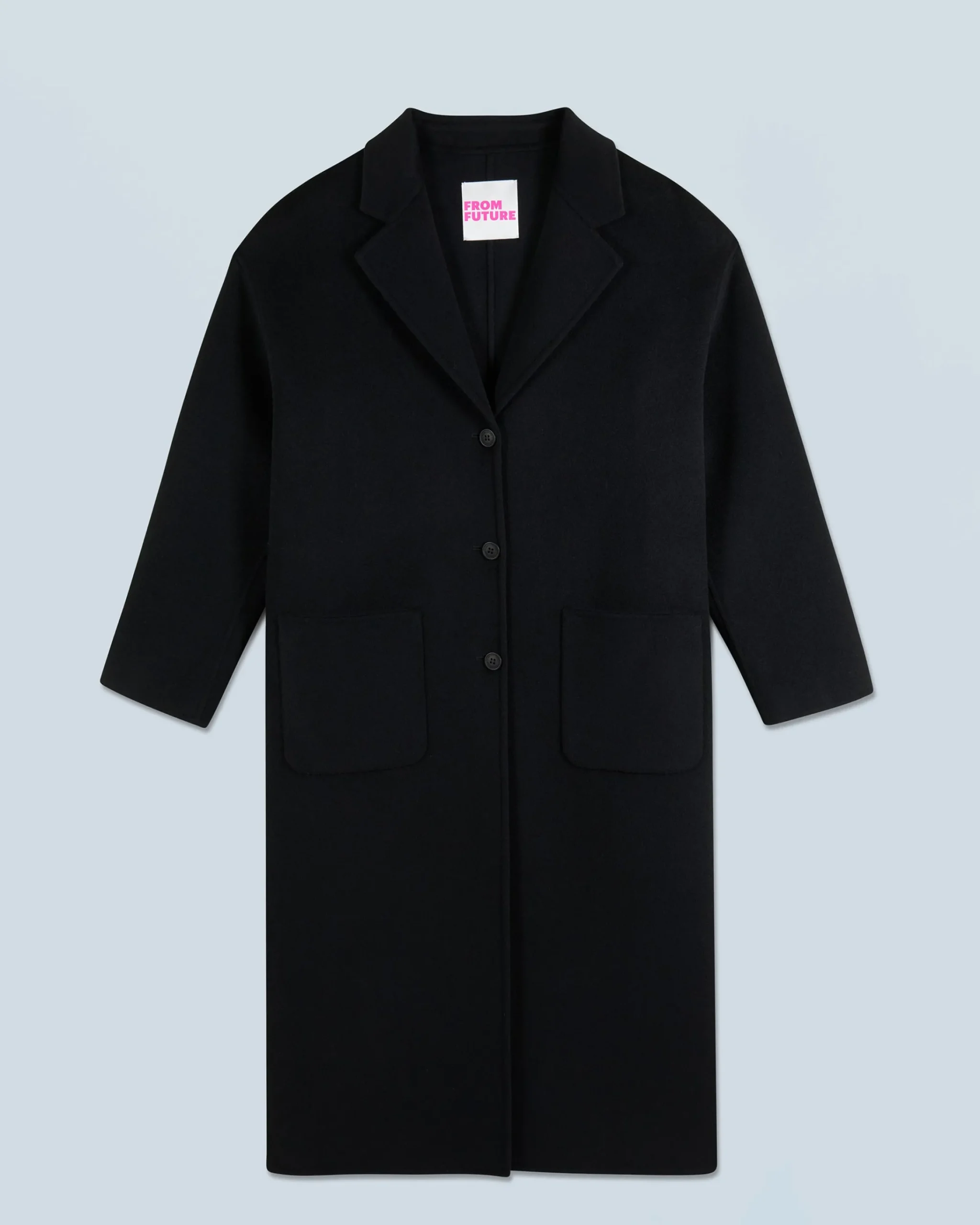 FROM FUTURE Outerwear Cappotto Lungo Double face Nero Outlet
