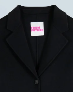 FROM FUTURE Outerwear Cappotto Lungo Double face Nero Outlet