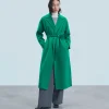 FROM FUTURE Outerwear Cappotto Vestaglia MountainGreen Hot