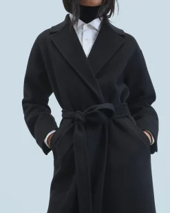 FROM FUTURE Outerwear Cappotto Vestaglia Nero Fashion