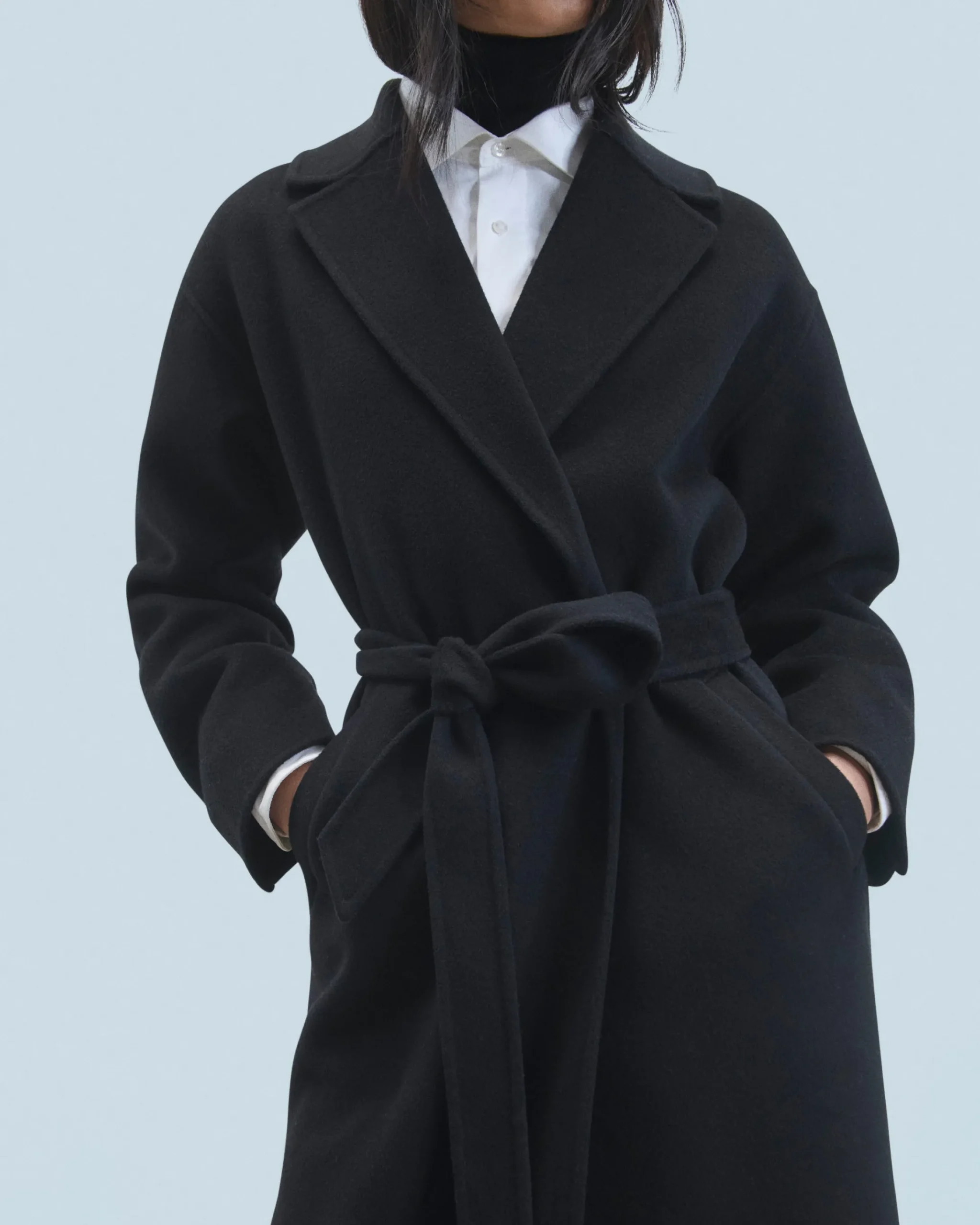FROM FUTURE Outerwear Cappotto Vestaglia Nero Fashion