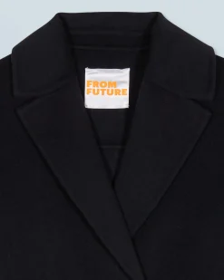 FROM FUTURE Outerwear Cappotto Vestaglia Nero Fashion