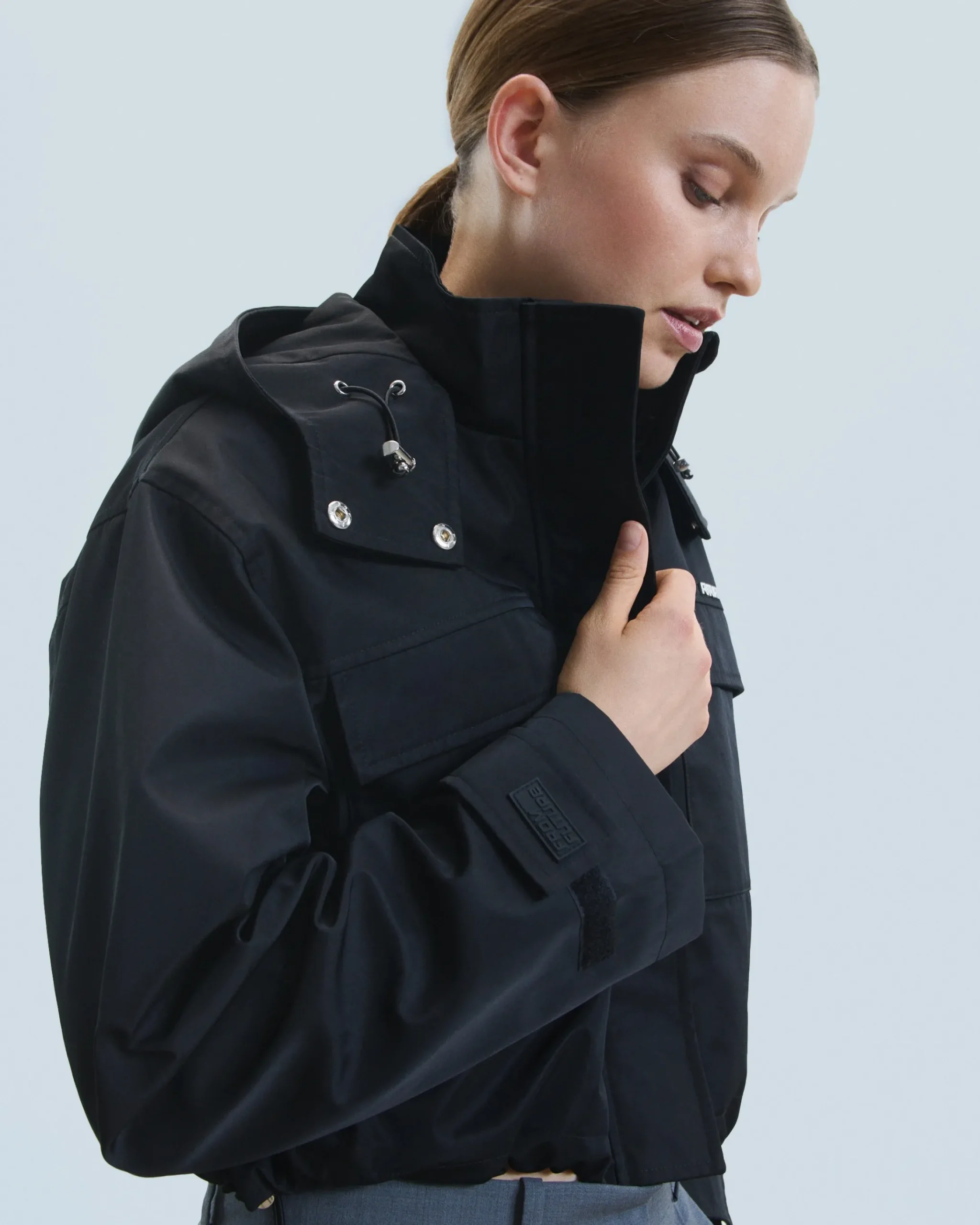 FROM FUTURE Outerwear Giacca Nero Cheap