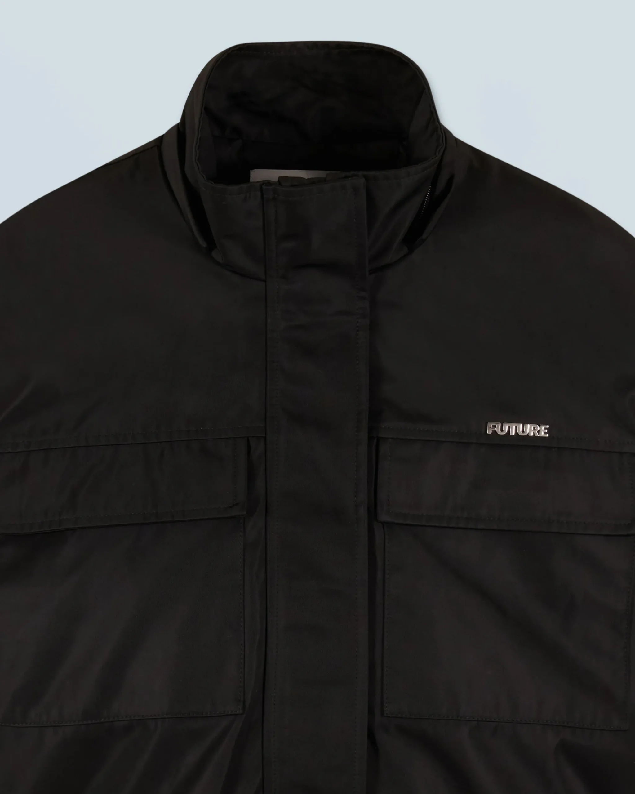 FROM FUTURE Outerwear Giacca Nero Cheap