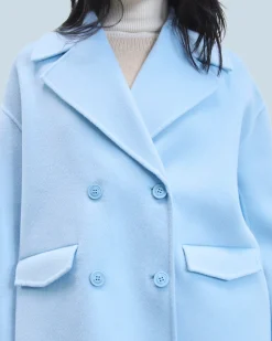 FROM FUTURE Outerwear Giacca Caban BabyBlue Online