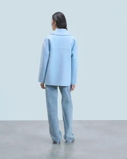 FROM FUTURE Outerwear Giacca Caban BabyBlue Online
