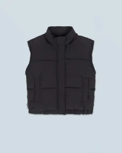 FROM FUTURE Outerwear Piumino Crackle Nero Discount