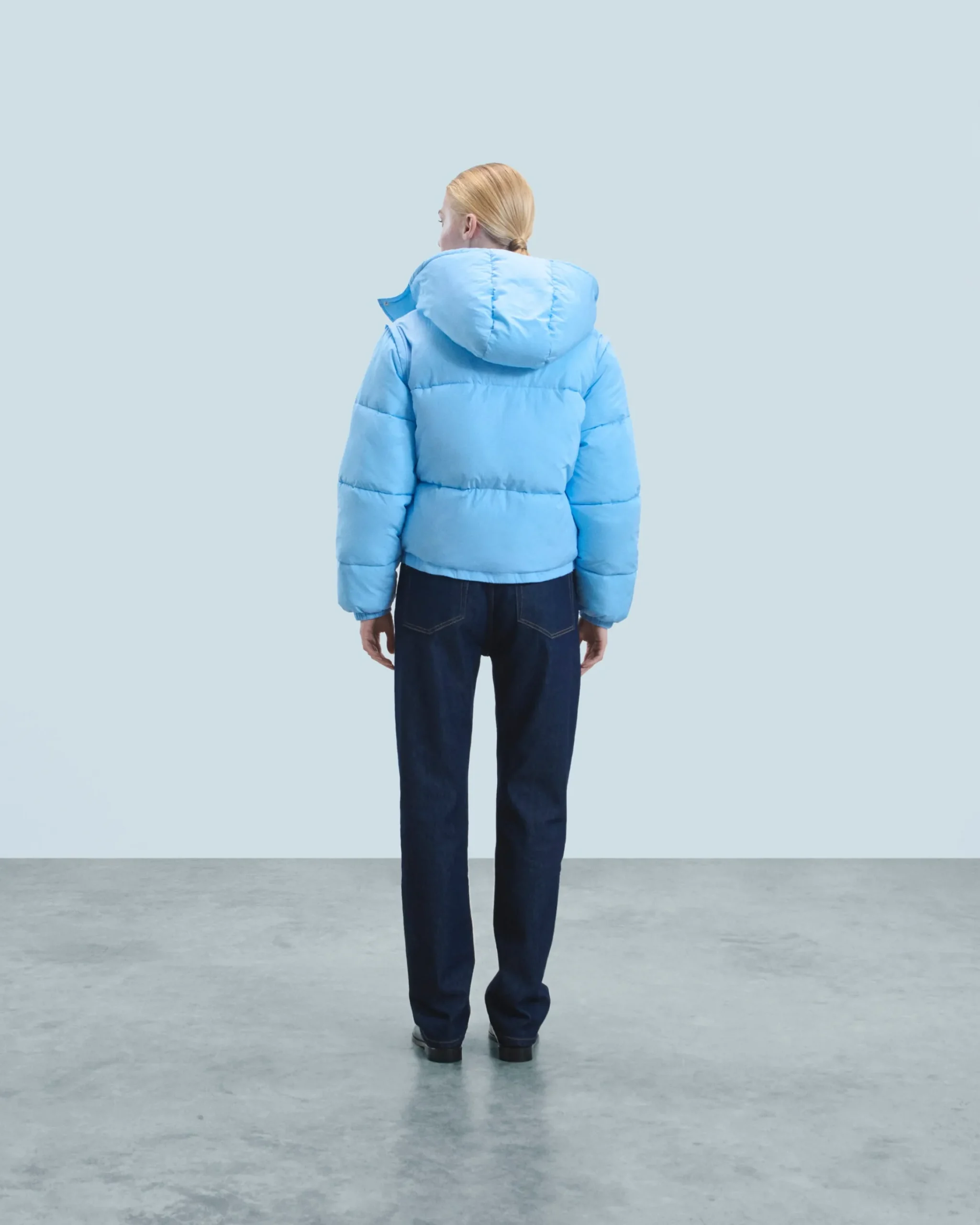 FROM FUTURE Outerwear Piumino Crackle BabyBlue Online