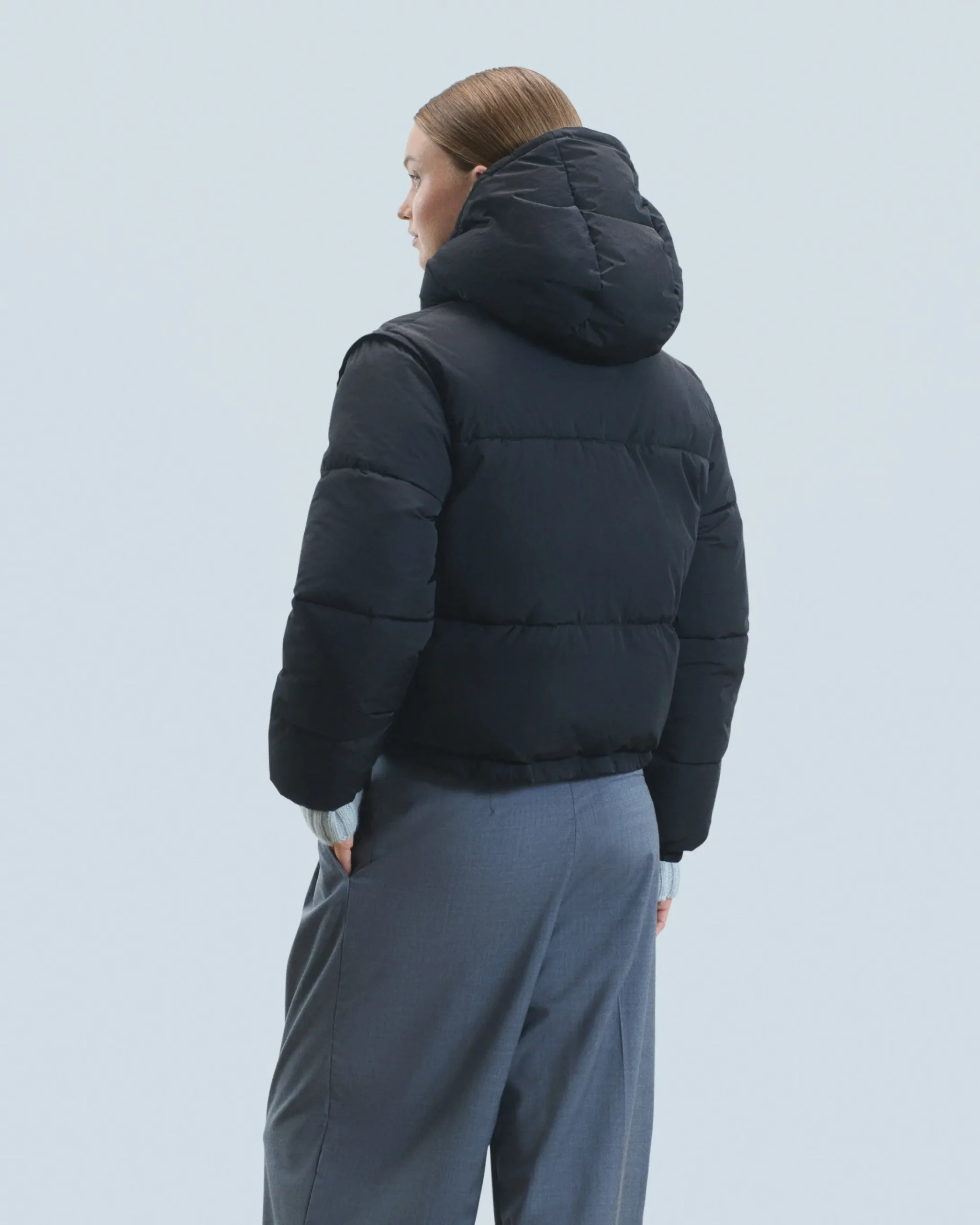 FROM FUTURE Outerwear Piumino Crackle Nero Discount