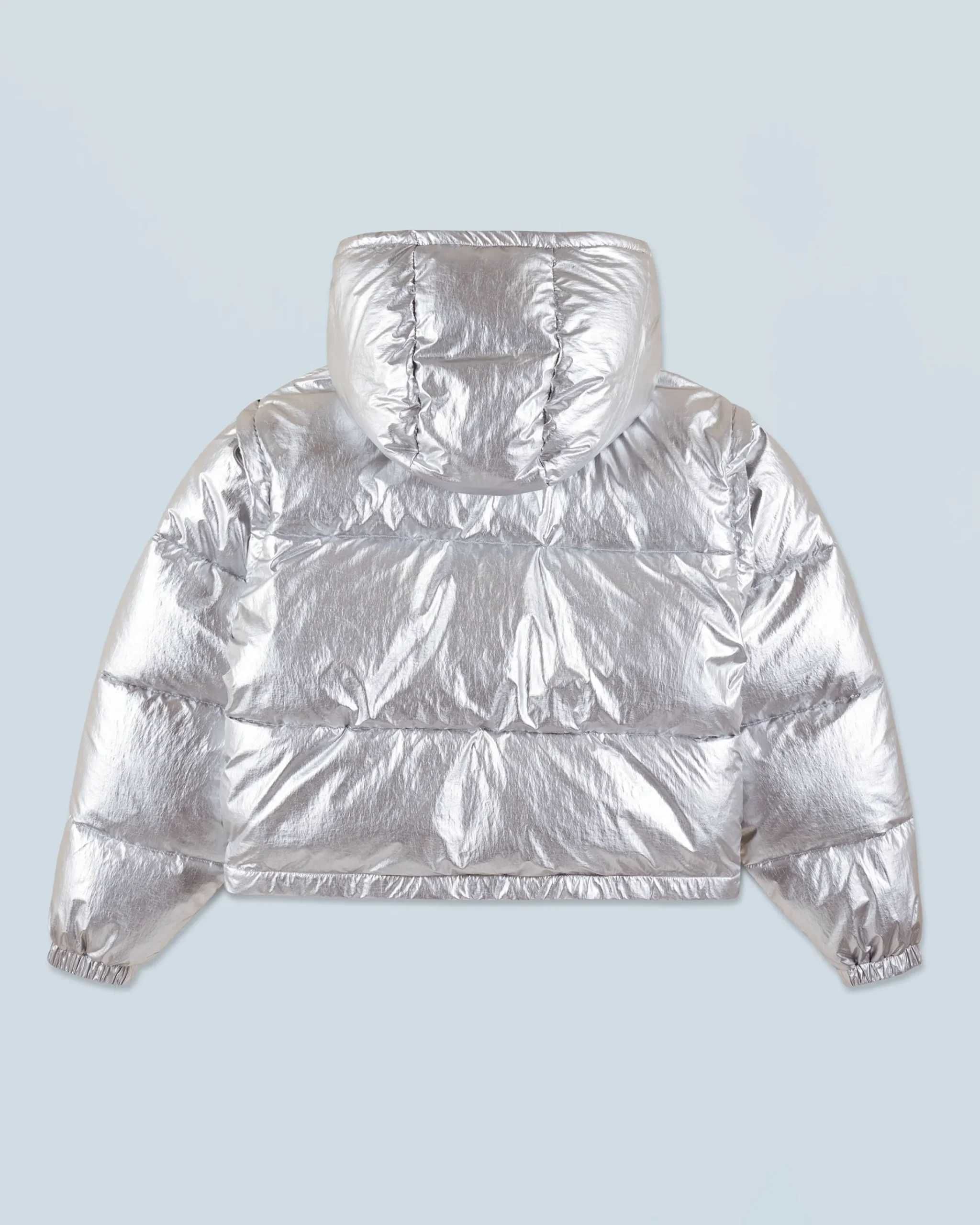 FROM FUTURE Outerwear Piumino Crackle Argento Flash Sale
