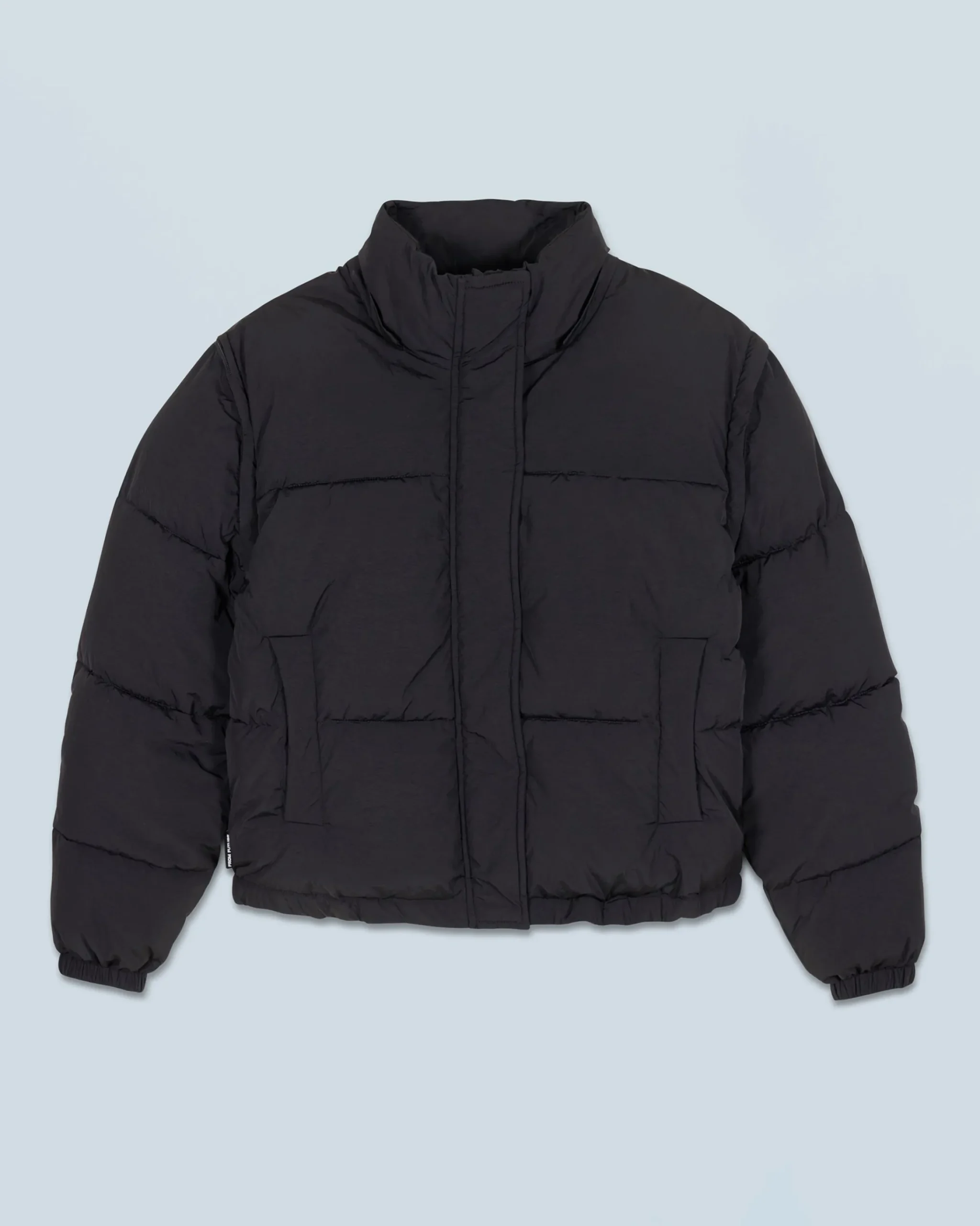 FROM FUTURE Outerwear Piumino Crackle Nero Discount