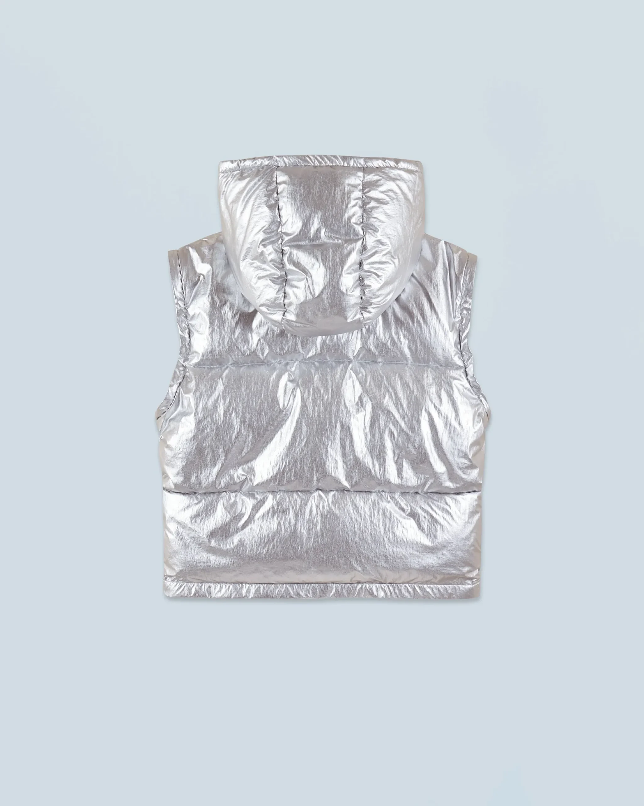 FROM FUTURE Outerwear Piumino Crackle Argento Flash Sale