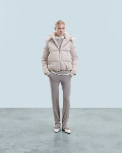 FROM FUTURE Outerwear Piumino Fodera in cashmere Sabbiadeldeserto Sale
