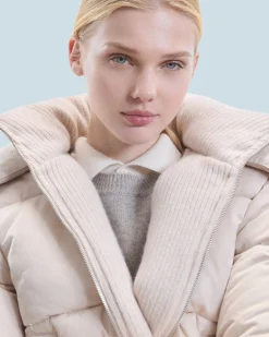 FROM FUTURE Outerwear Piumino Fodera in cashmere Sabbiadeldeserto Sale