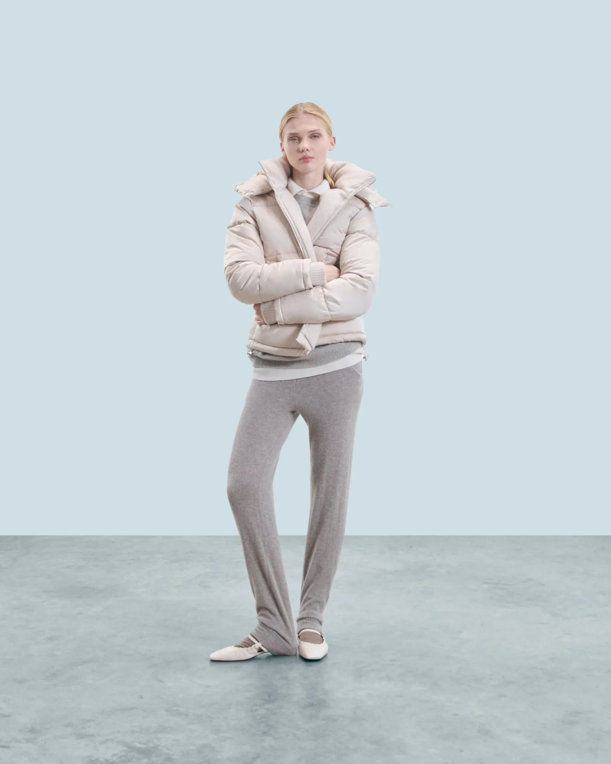 FROM FUTURE Outerwear Piumino Fodera in cashmere Sabbiadeldeserto Sale