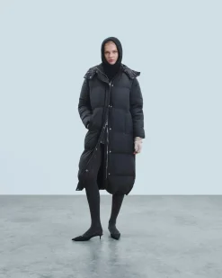 FROM FUTURE Outerwear Piumino Lungo Nero Outlet