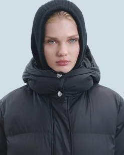 FROM FUTURE Outerwear Piumino Lungo Nero Outlet