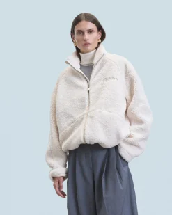 FROM FUTURE Outewear Giacca Sherpa Ecrù Best Sale
