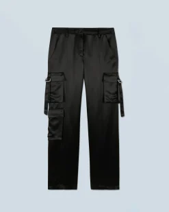 FROM FUTURE Pantaloni Cargo Nero Hot